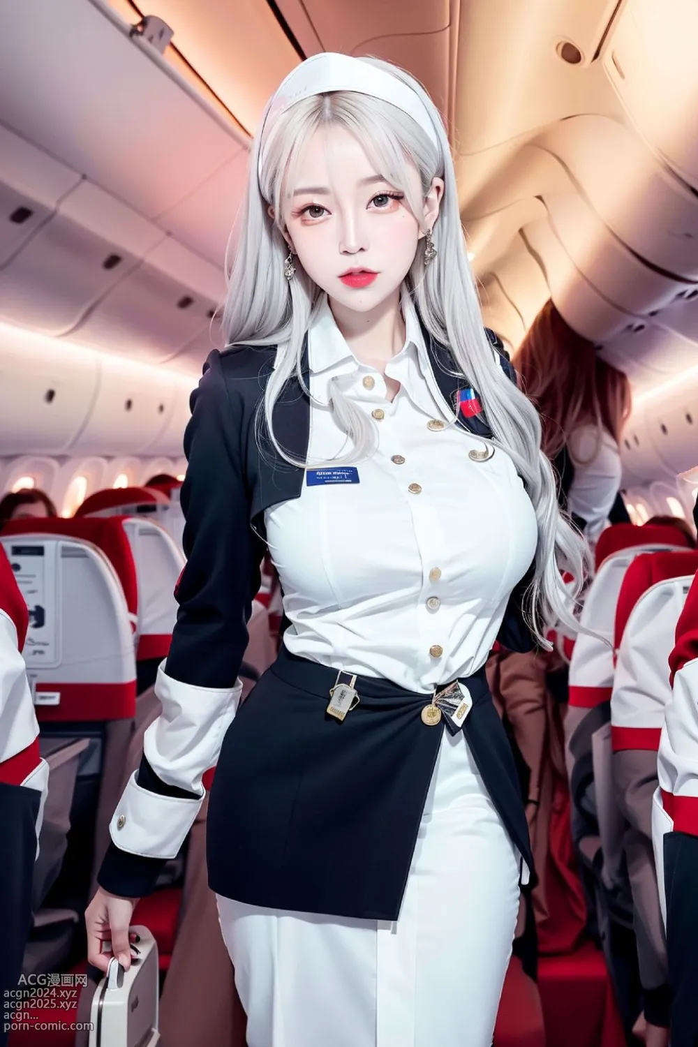 Flight attendant paizuri 第42图