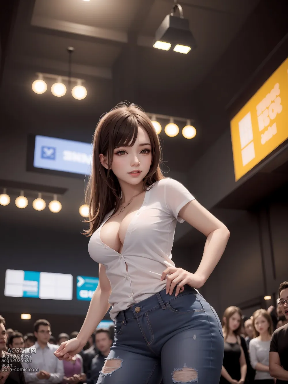 群衆の中の美しい少女です 第9图