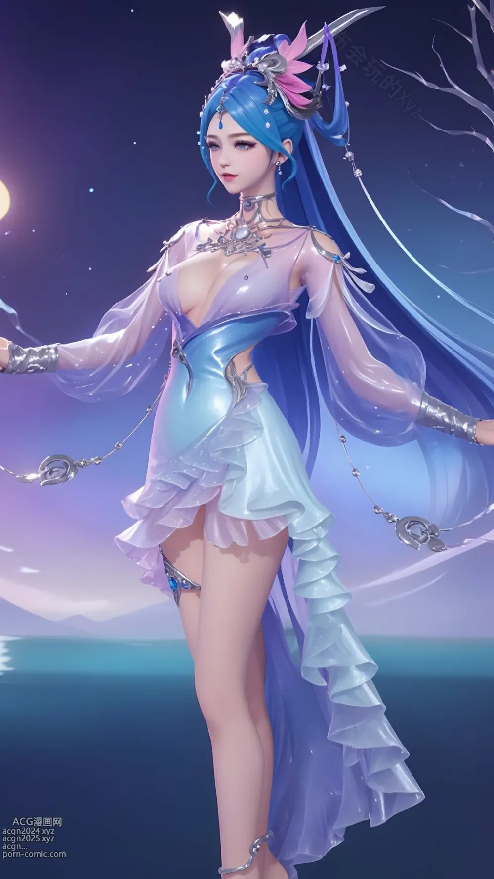 王者 貂蟬 幻阙歌s1-1 [AI Generated] [uncensored] 第1图