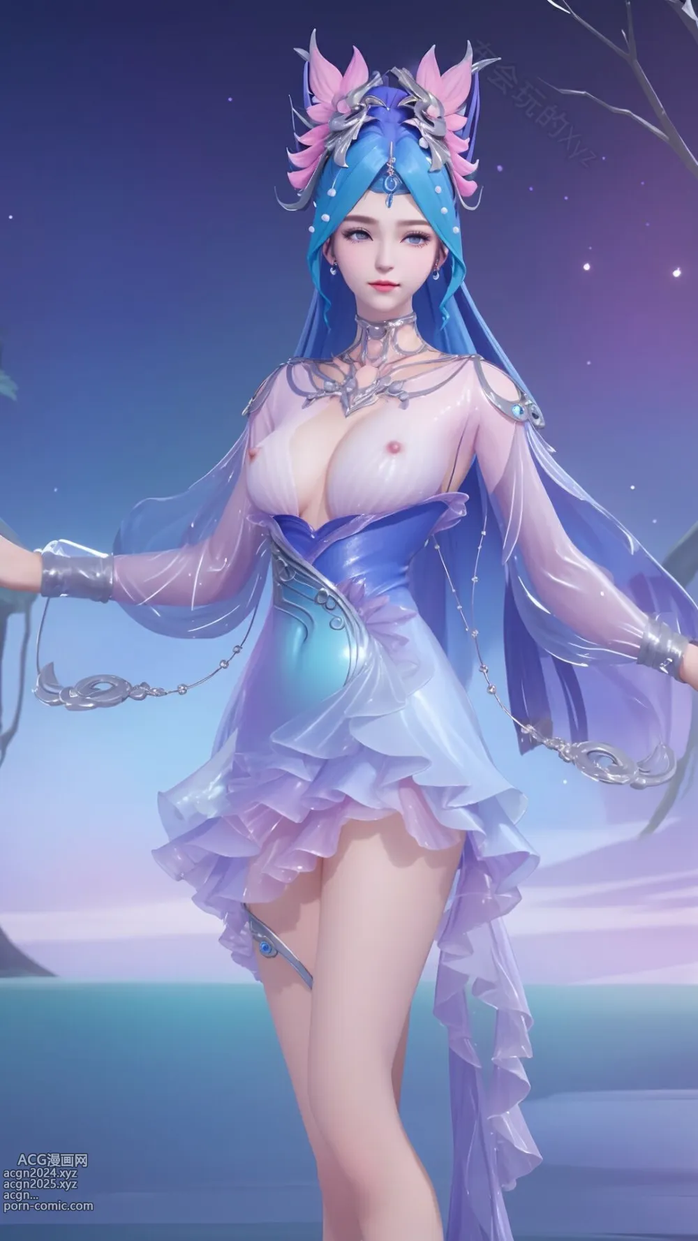 王者 貂蟬 幻阙歌s1-1 [AI Generated] [uncensored] 第8图