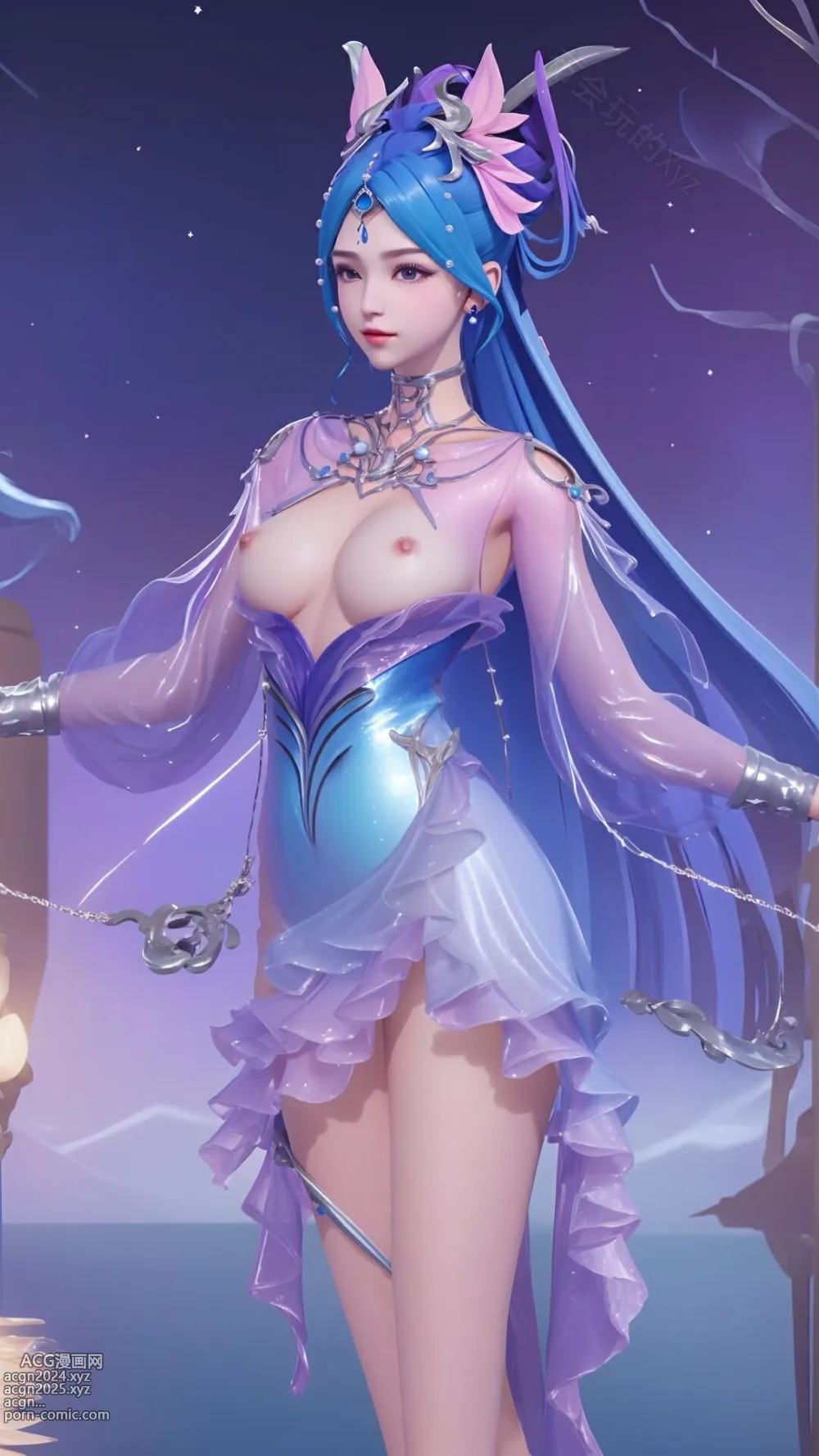 王者 貂蟬 幻阙歌s1-1 [AI Generated] [uncensored] 第14图