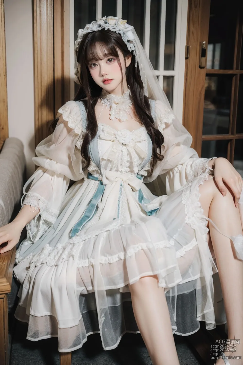 No408 White Lo Dress 第9图