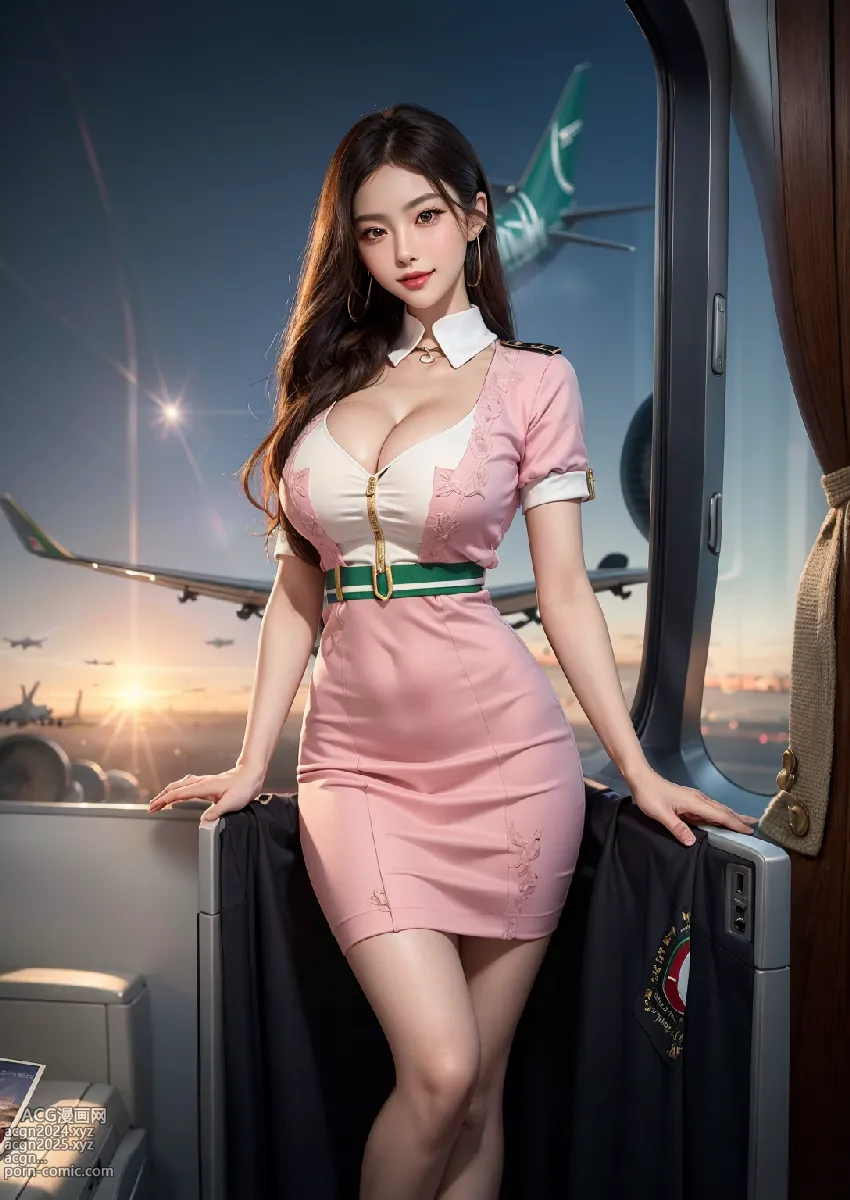 Stylish Italian Air Stewardess 第12图