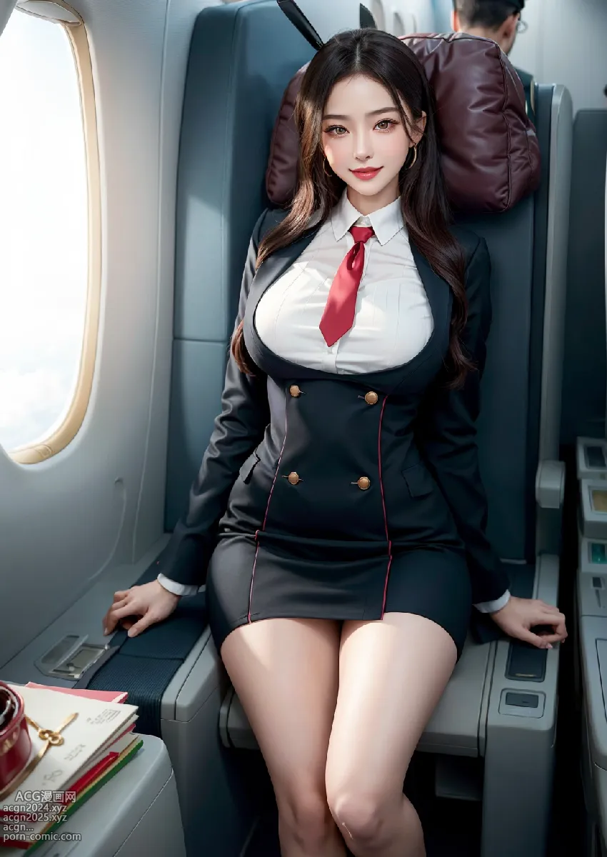 Stylish Italian Air Stewardess 第13图