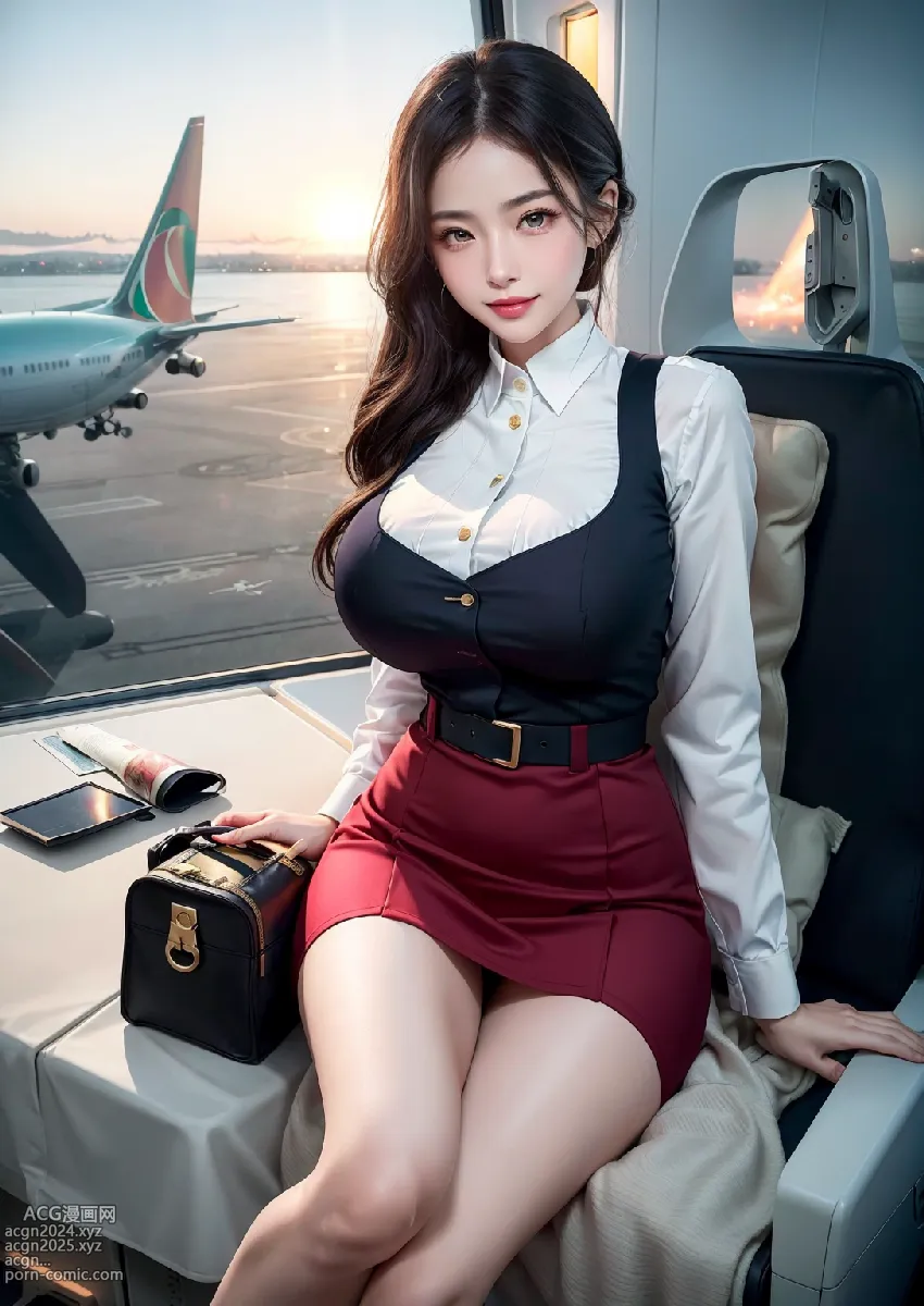 Stylish Italian Air Stewardess 第14图