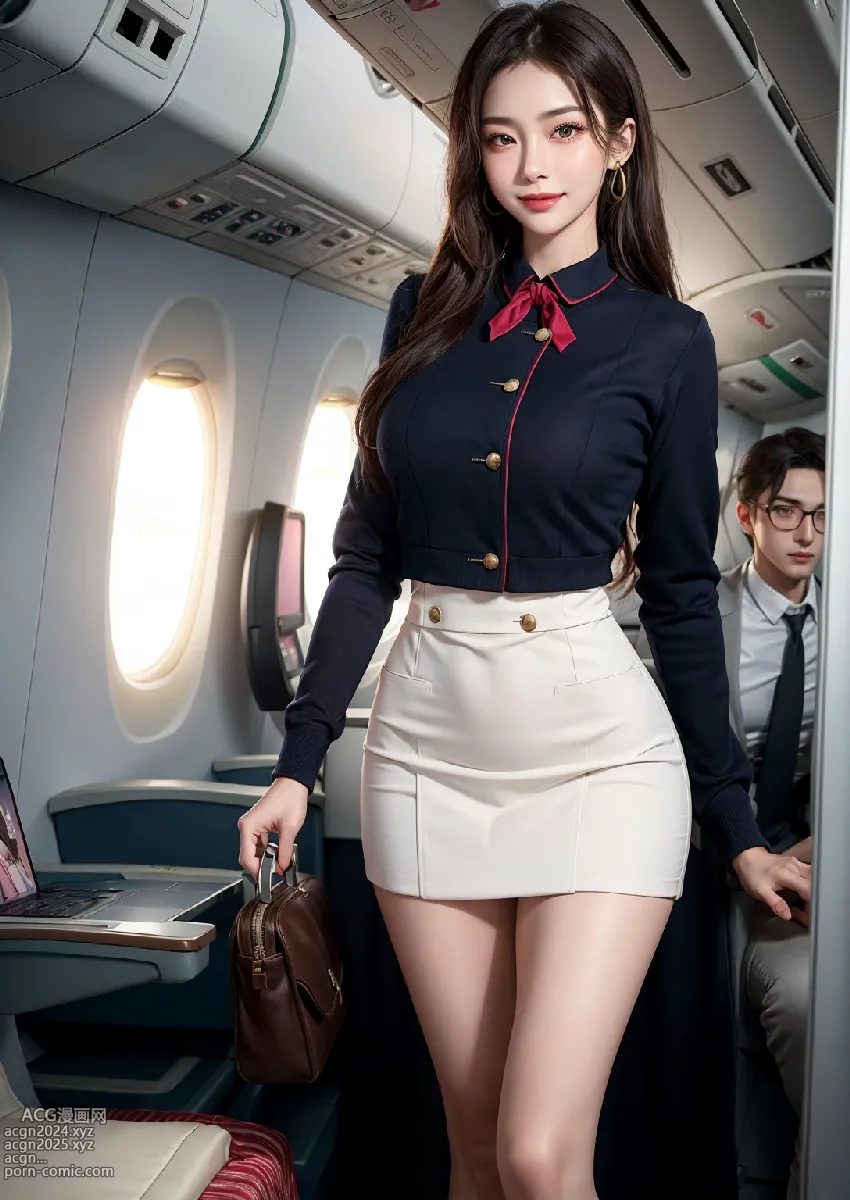 Stylish Italian Air Stewardess 第17图