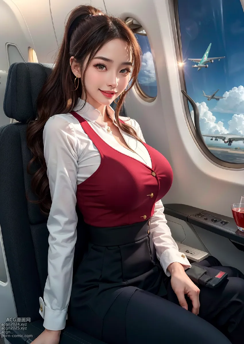 Stylish Italian Air Stewardess 第24图