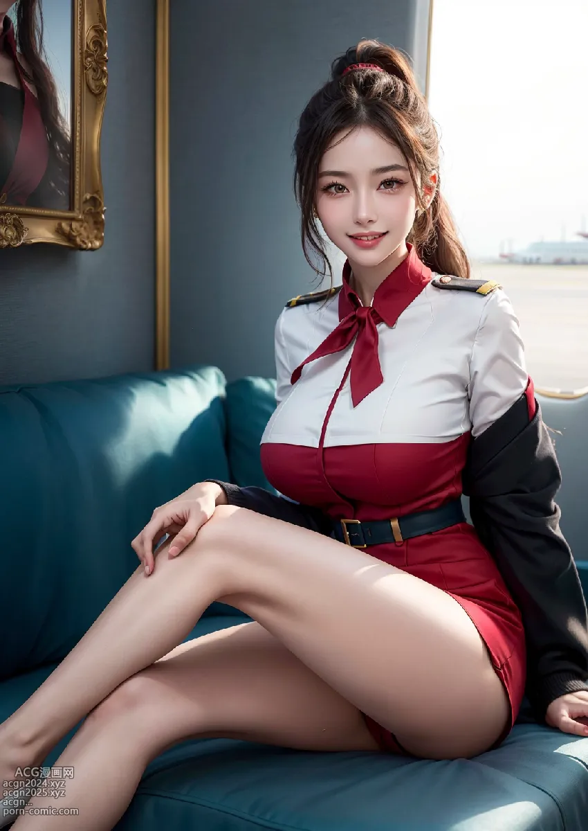 Stylish Italian Air Stewardess 第25图