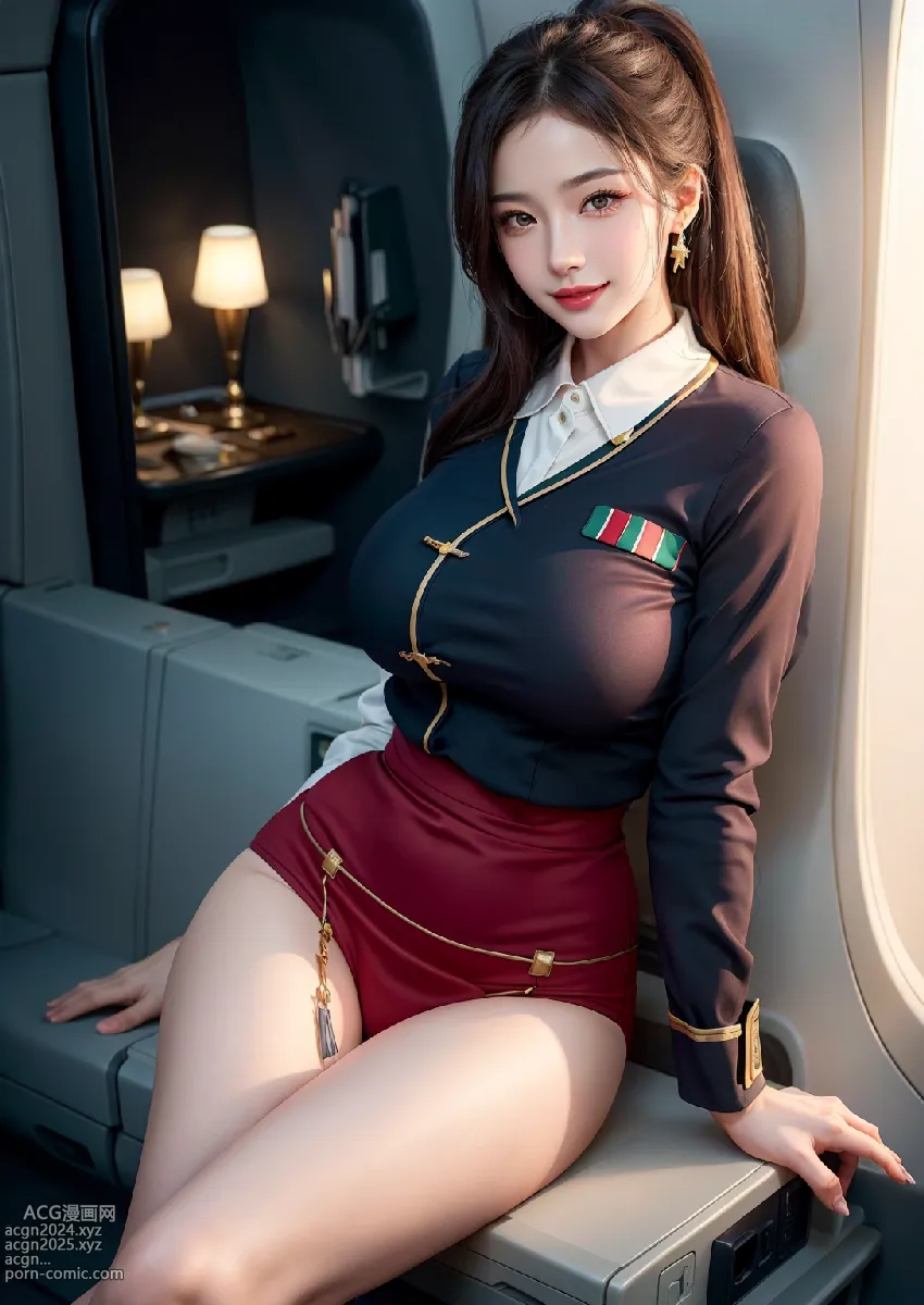 Stylish Italian Air Stewardess 第43图