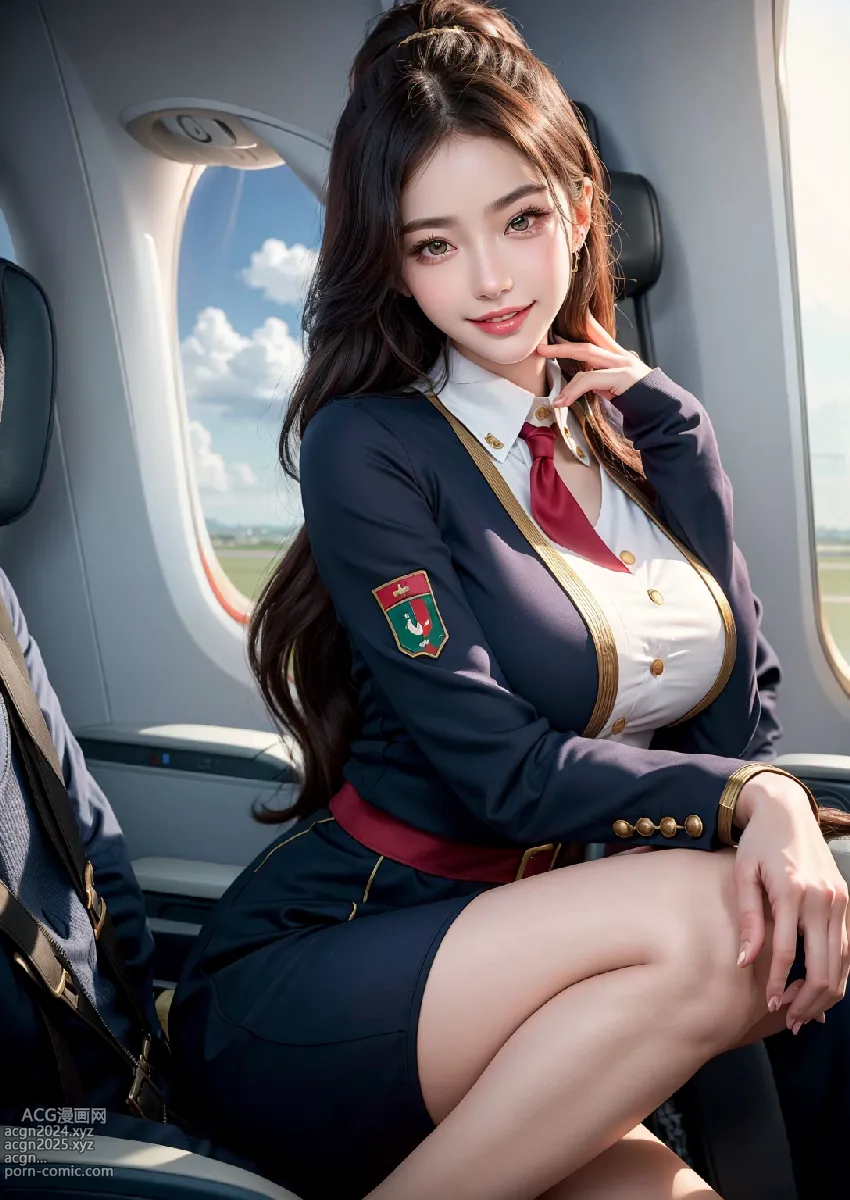 Stylish Italian Air Stewardess 第46图