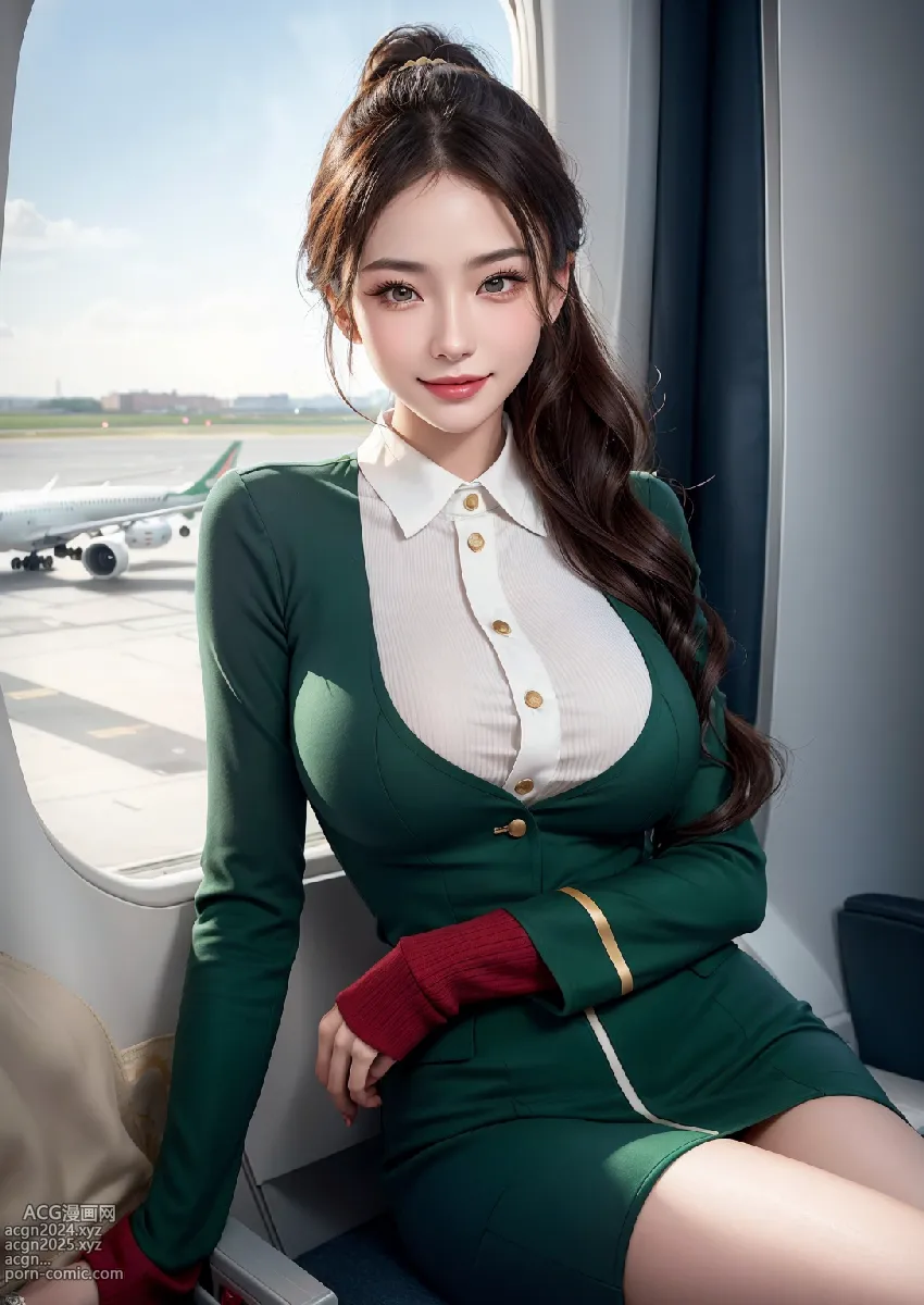 Stylish Italian Air Stewardess 第55图