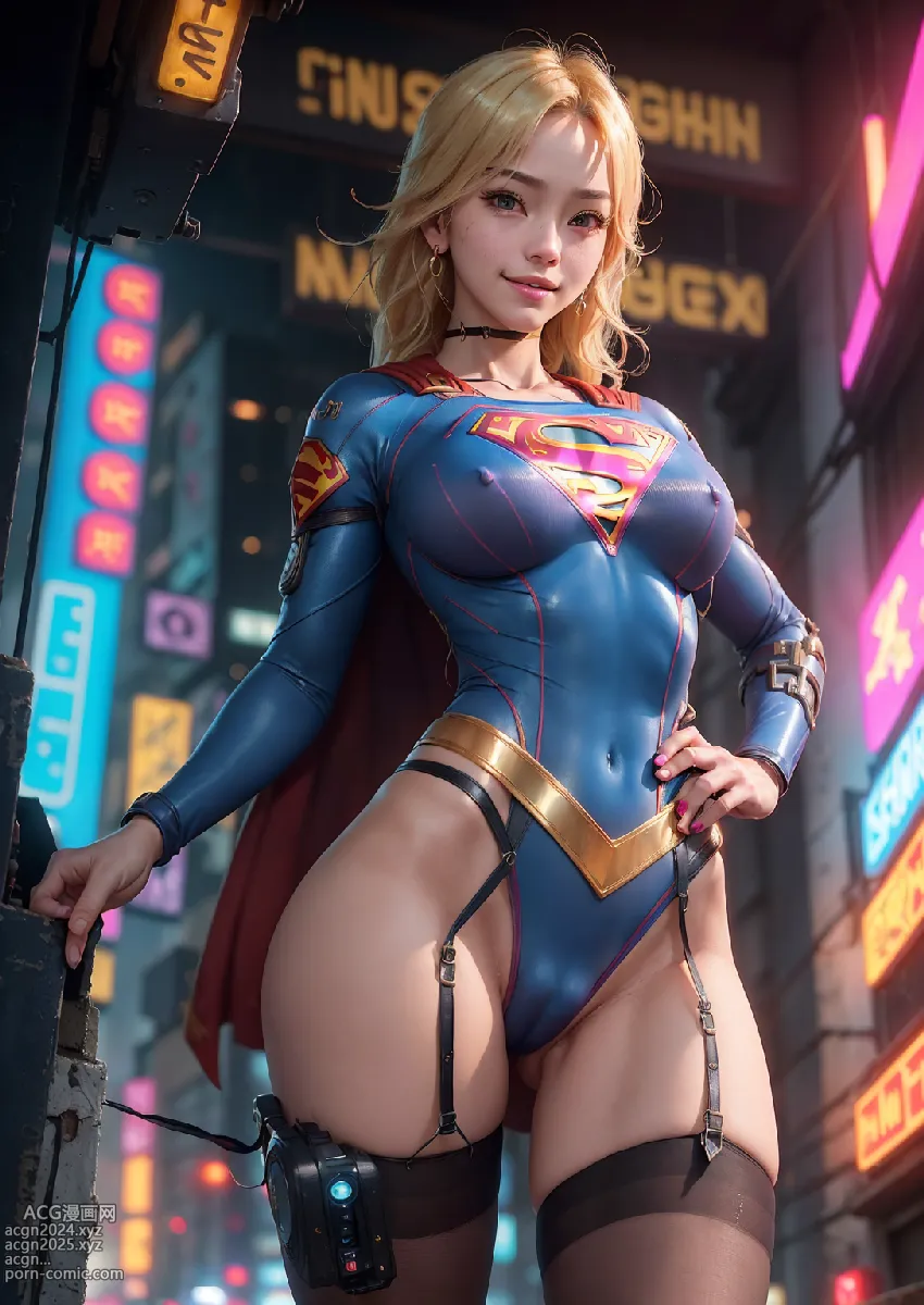 Too Sexy Supergirl Walk On Street 第10图