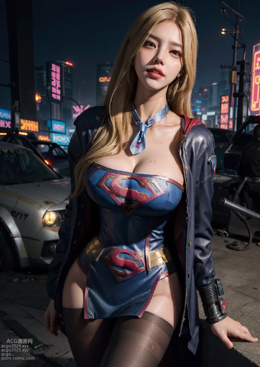 Too Sexy Supergirl Walk On Street 第15图