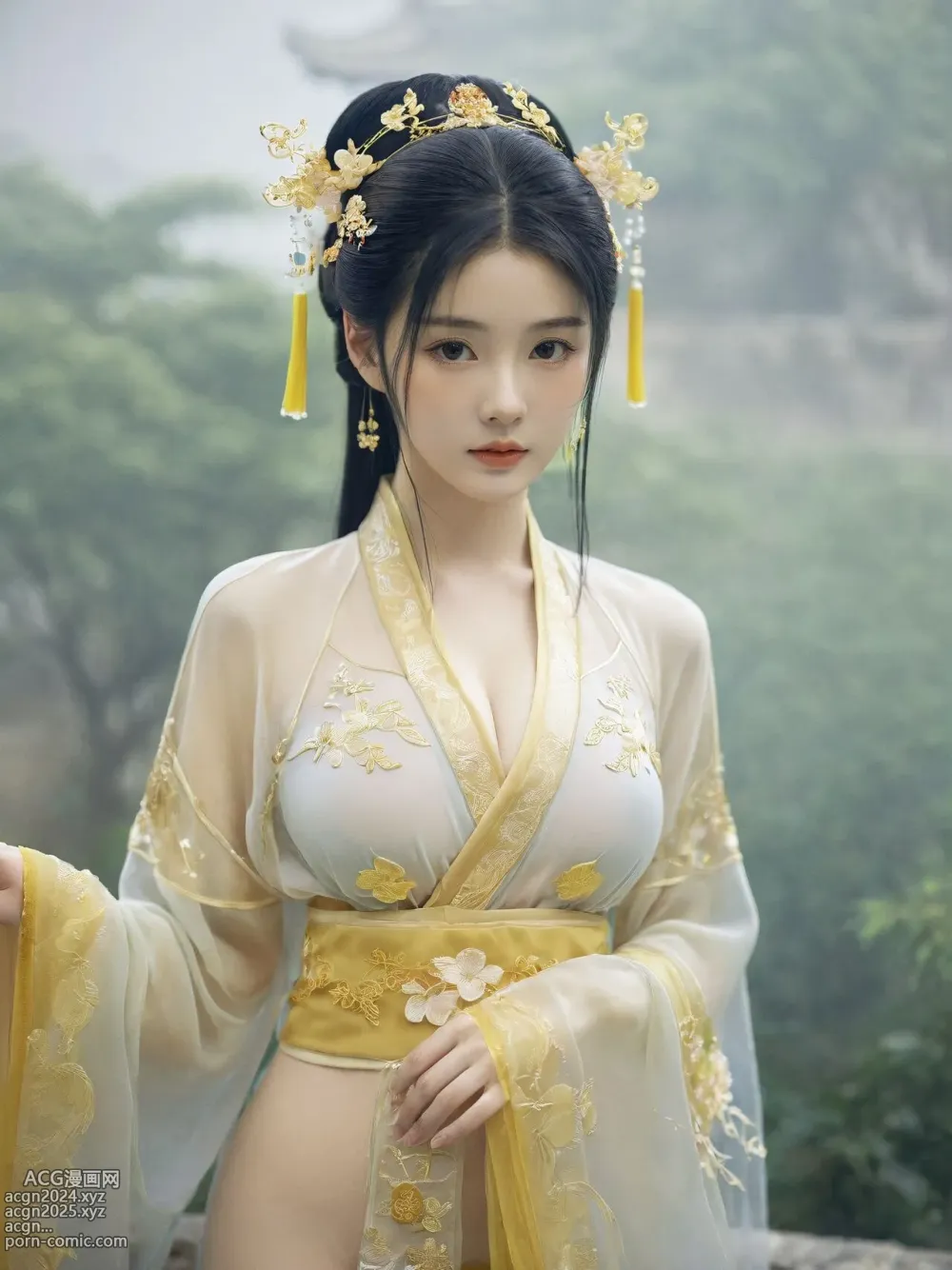 古風唯美性感漢服小姐姐二期【AI Generated】 第1图