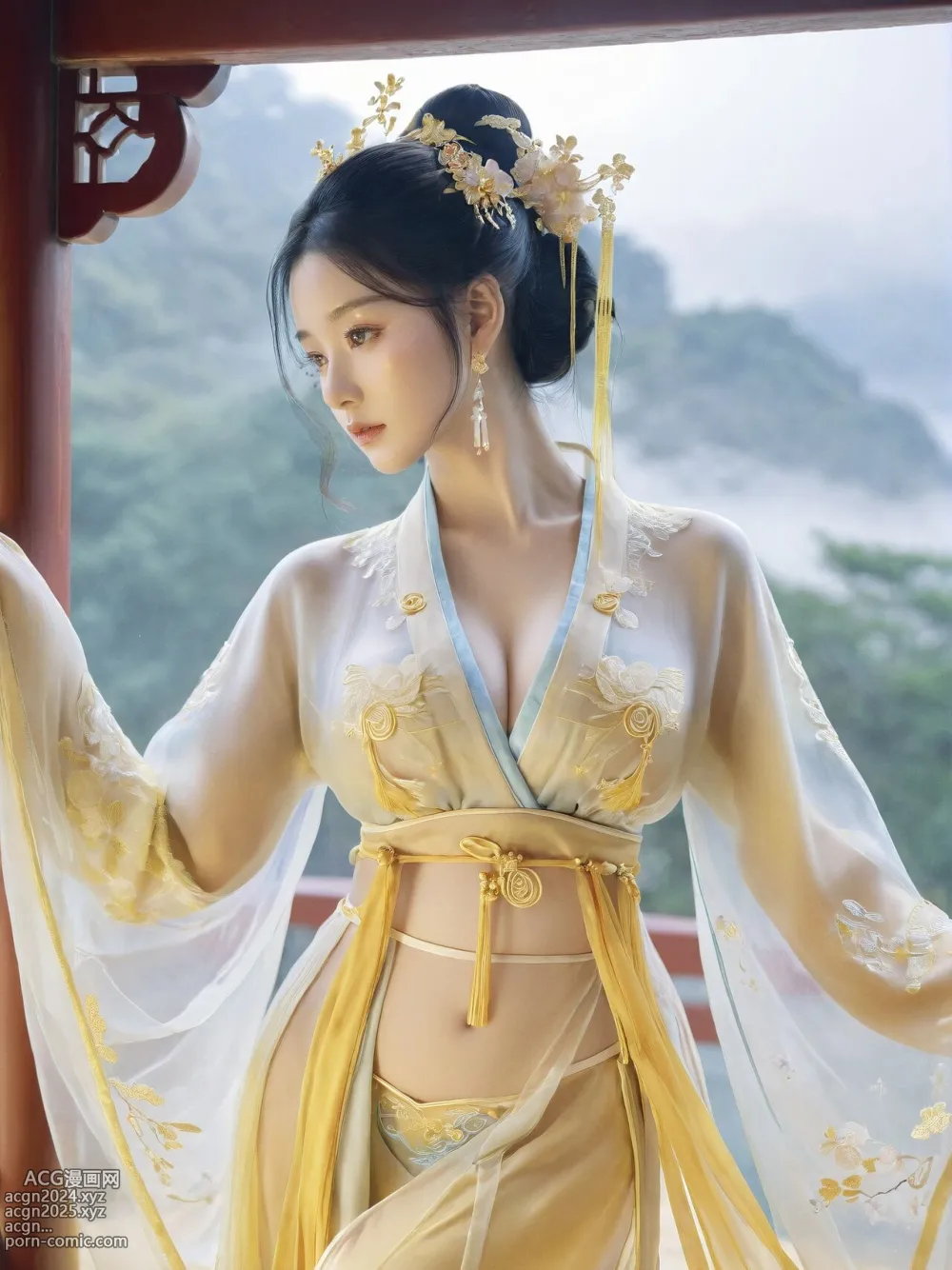 古風唯美性感漢服小姐姐二期【AI Generated】 第7图