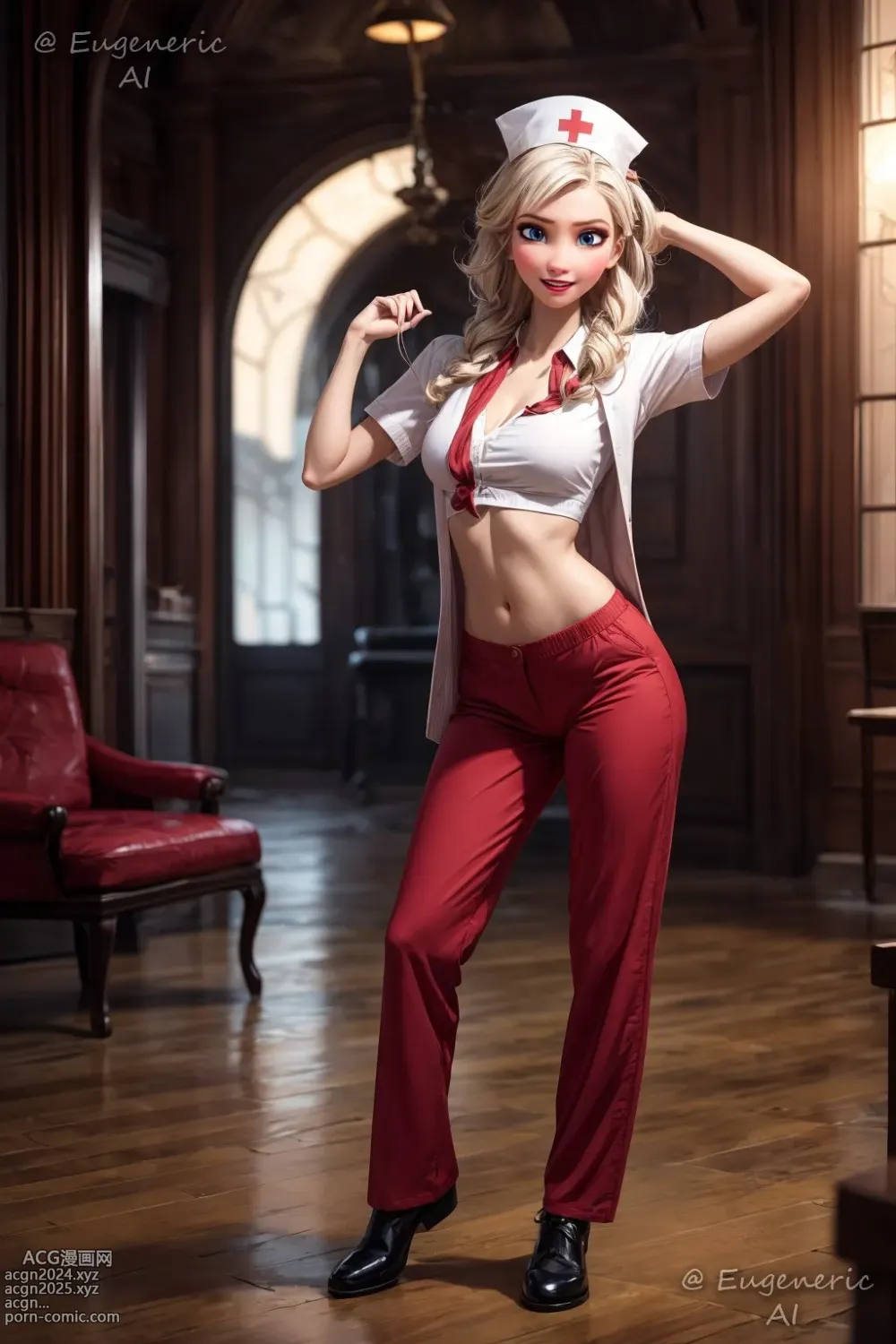 !Elsa (Frozen) commission nurse archive with all images 第16图