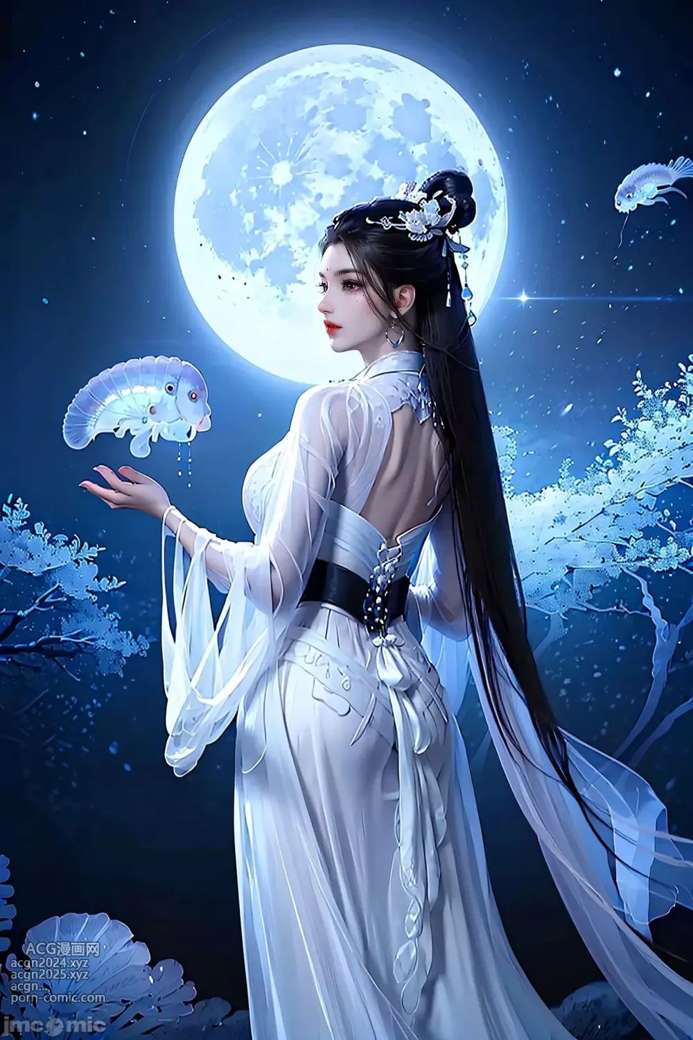 [AI Generated] 少年白馬醉春風 玥瑤 美腿長裙 第1图