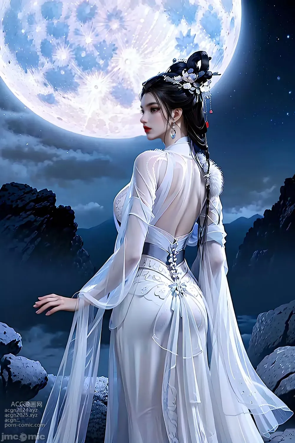 [AI Generated] 少年白馬醉春風 玥瑤 美腿長裙 第4图