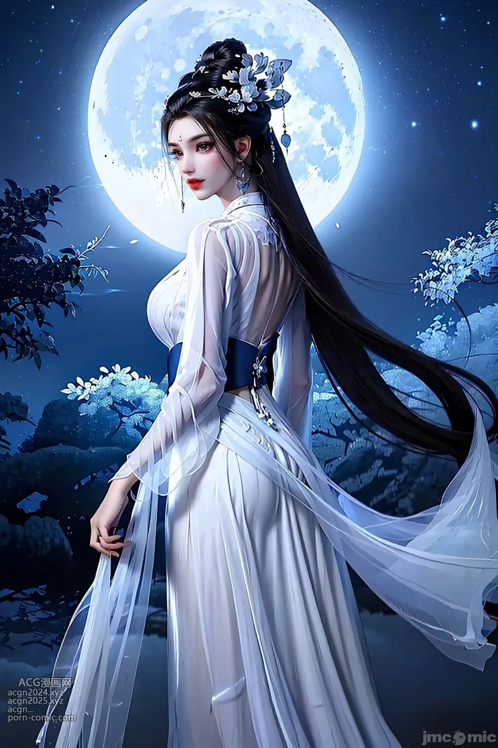 [AI Generated] 少年白馬醉春風 玥瑤 美腿長裙 第5图