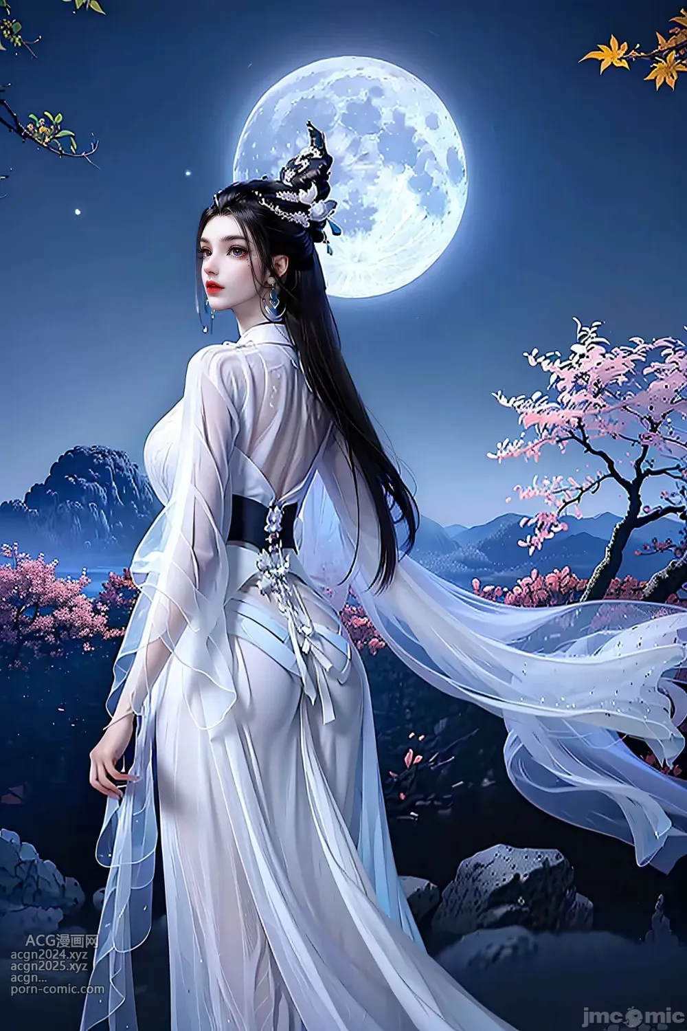 [AI Generated] 少年白馬醉春風 玥瑤 美腿長裙 第6图