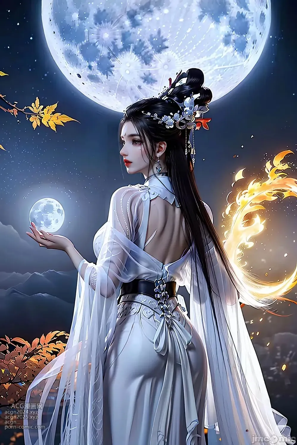 [AI Generated] 少年白馬醉春風 玥瑤 美腿長裙 第7图