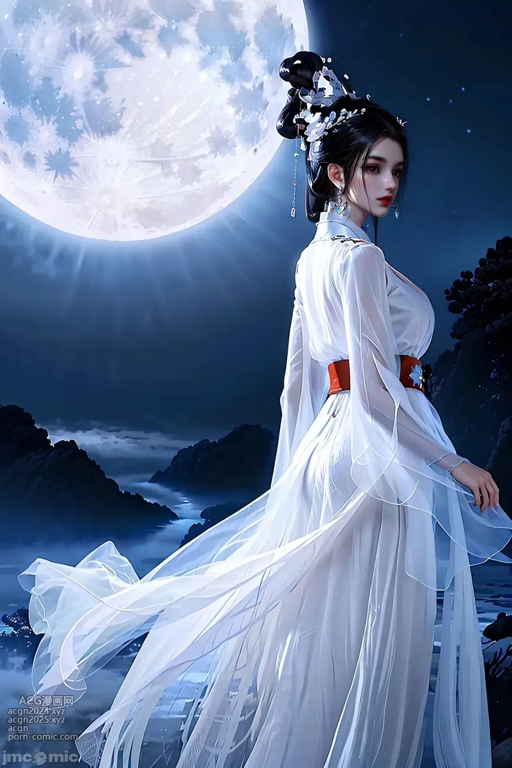 [AI Generated] 少年白馬醉春風 玥瑤 美腿長裙 第11图