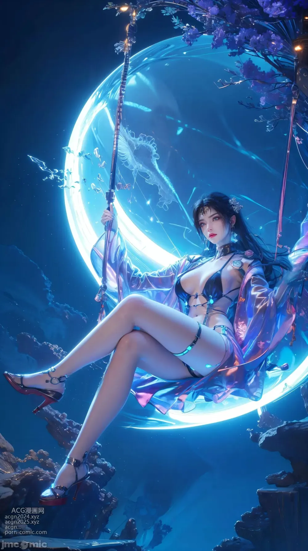 [AI Generated] 斗破蒼穹 美杜莎 賽博朋克風 第4图