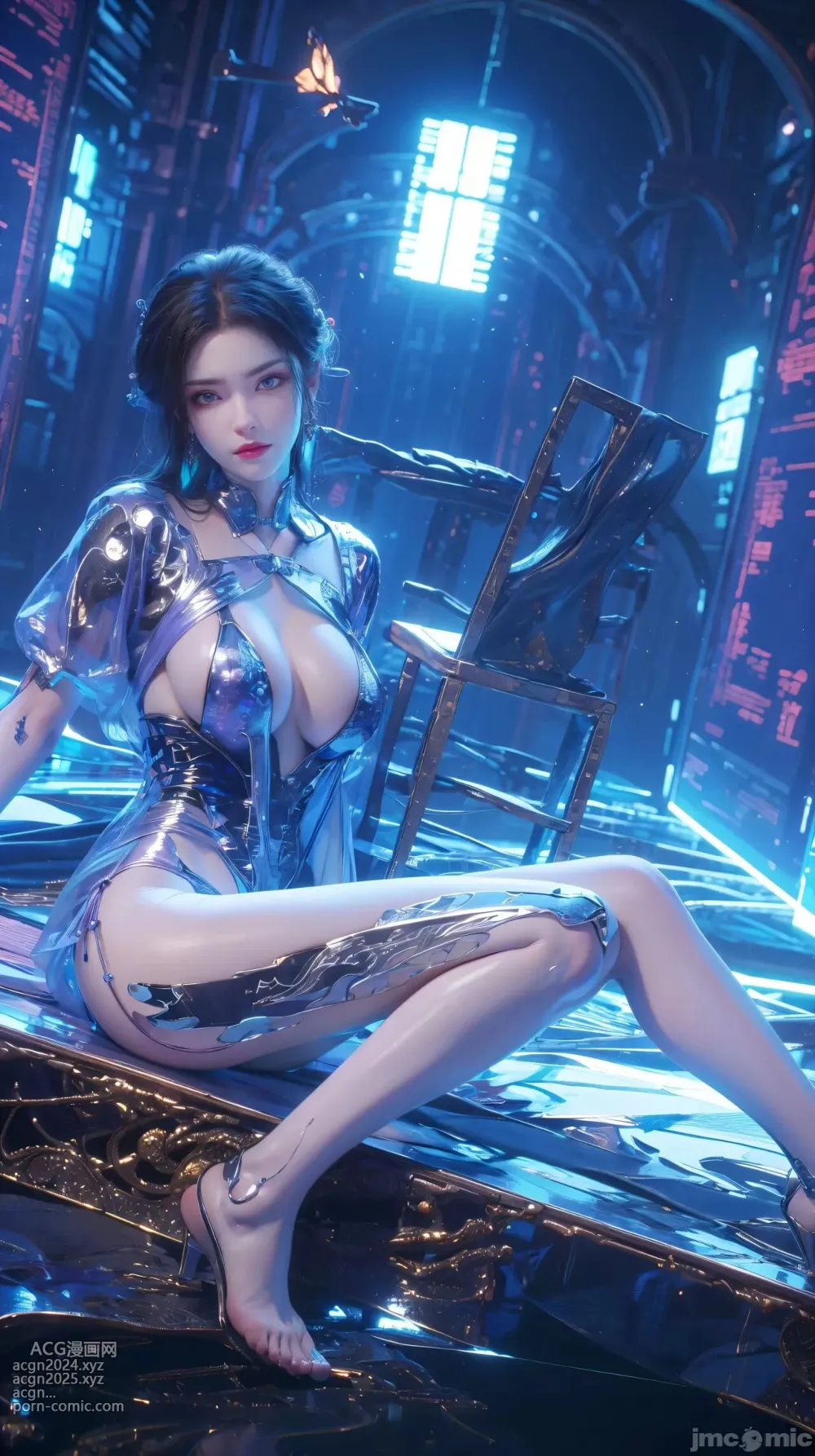 [AI Generated] 斗破蒼穹 美杜莎 賽博朋克風 第6图