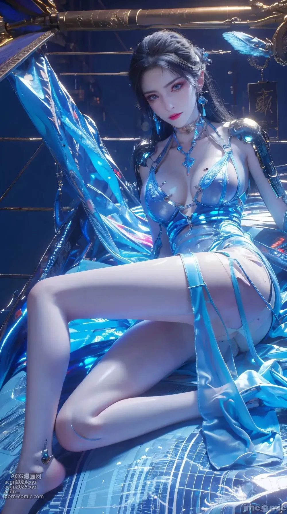 [AI Generated] 斗破蒼穹 美杜莎 賽博朋克風 第8图