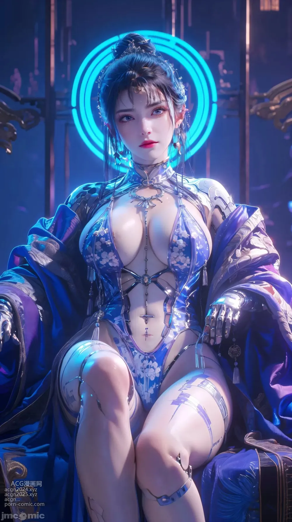 [AI Generated] 斗破蒼穹 美杜莎 賽博朋克風 第9图