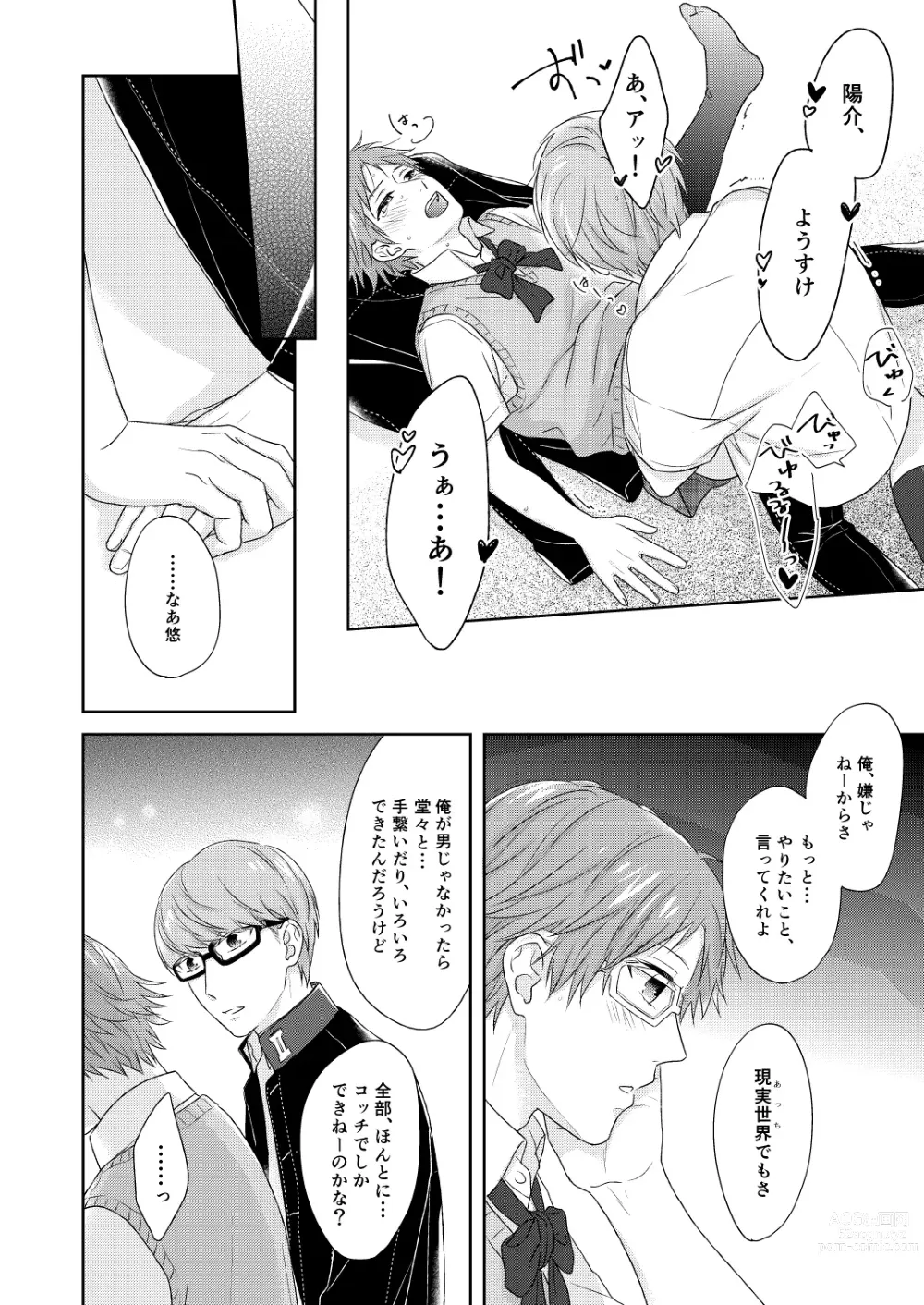 Page 15 of doujinshi Onna no ko basute(Persona 4)sample