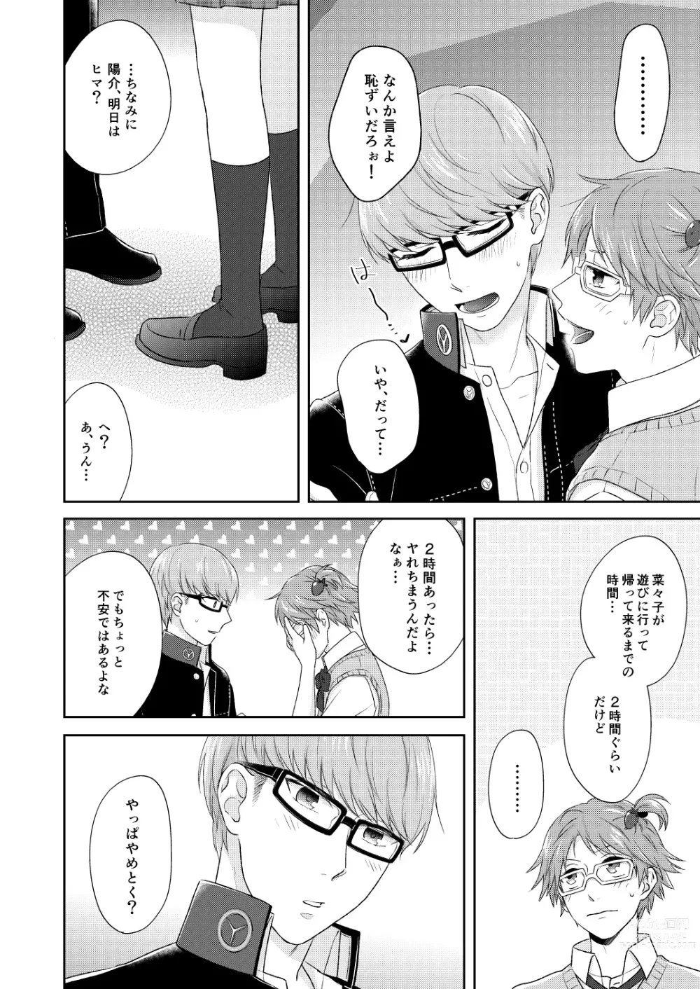 Page 19 of doujinshi Onna no ko basute(Persona 4)sample