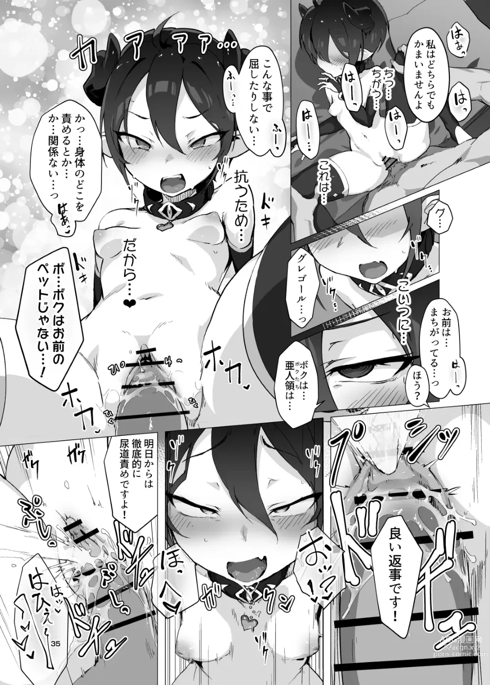 Page 34 of doujinshi Kikoku -Onihime Kankin Inmushi Kisei-