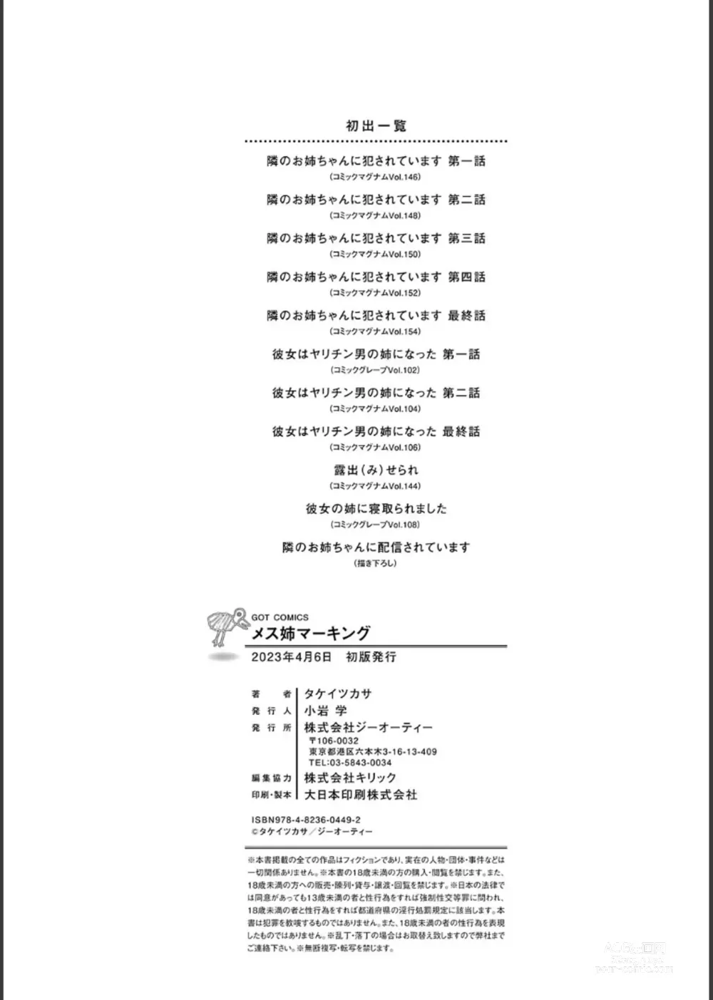 Page 211 of manga Mesu-Ane Marking