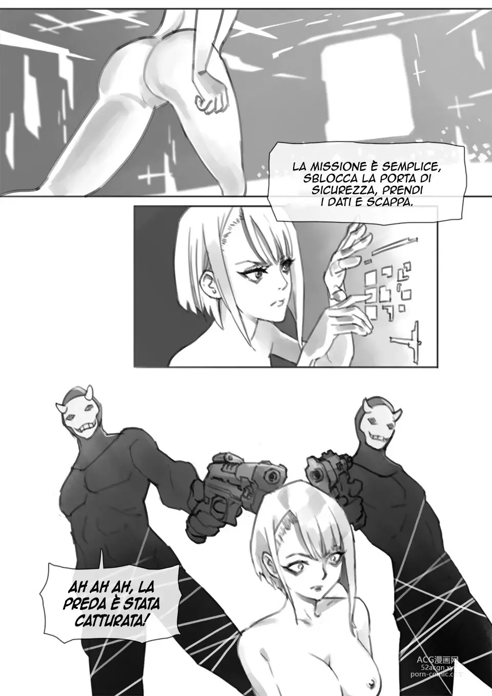 Page 4 of doujinshi runner’s game 1-3 [Arthurkin] (Cyberpunk: Edgerunners) Italian