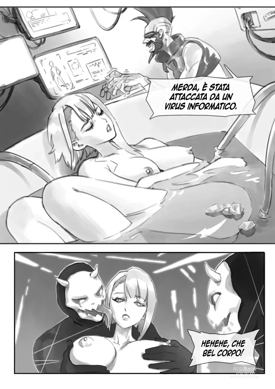 Page 7 of doujinshi runner’s game 1-3 [Arthurkin] (Cyberpunk: Edgerunners) Italian