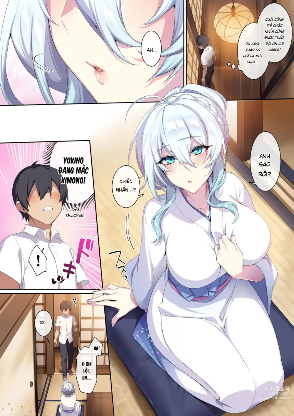 Page 66 of doujinshi Hitozukiai ga Nigate na Miboujin no Yukionna-san to Noroi no Yubiwa 2