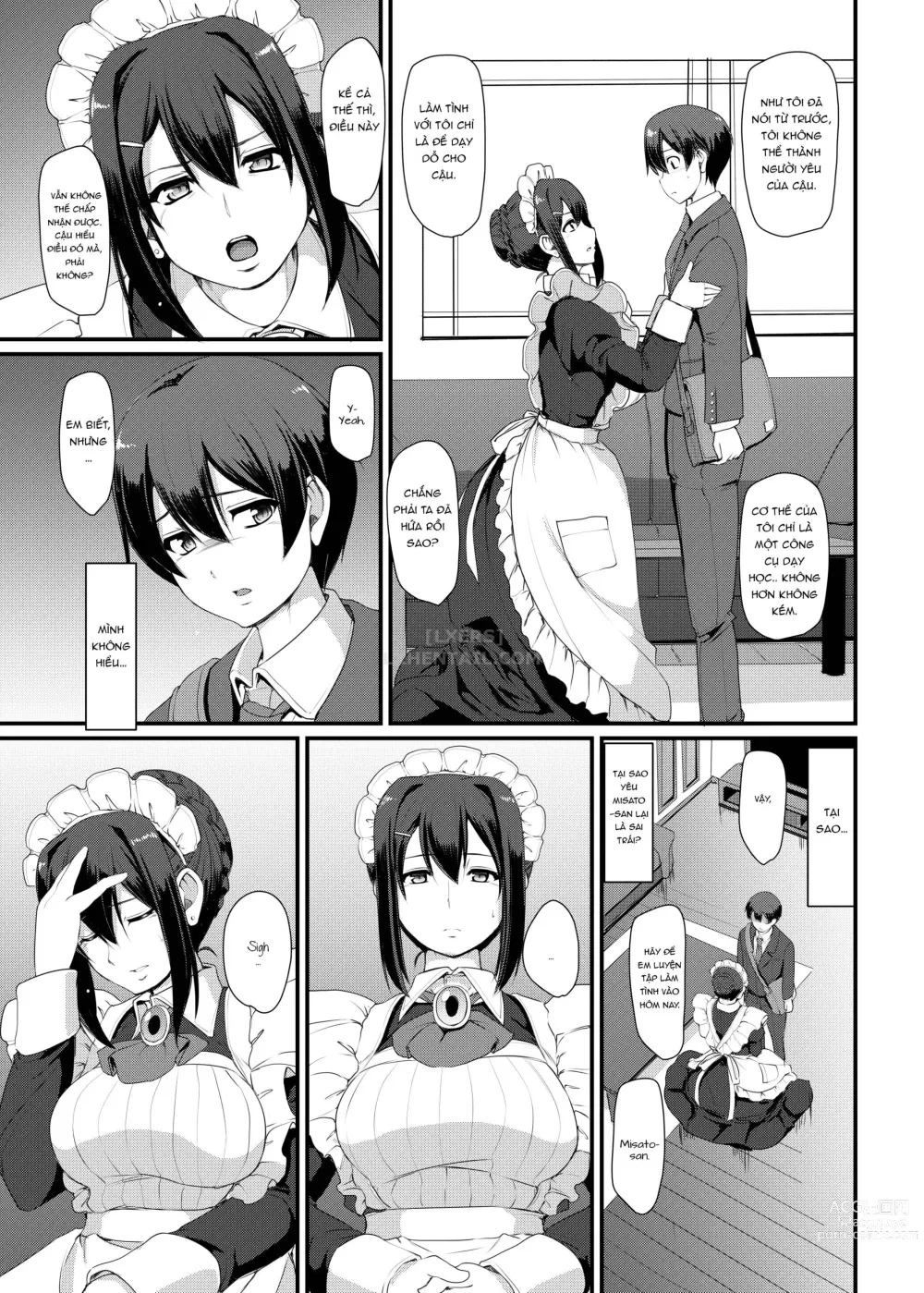 Page 102 of doujinshi Maid no Oshigoto.  I + II + III