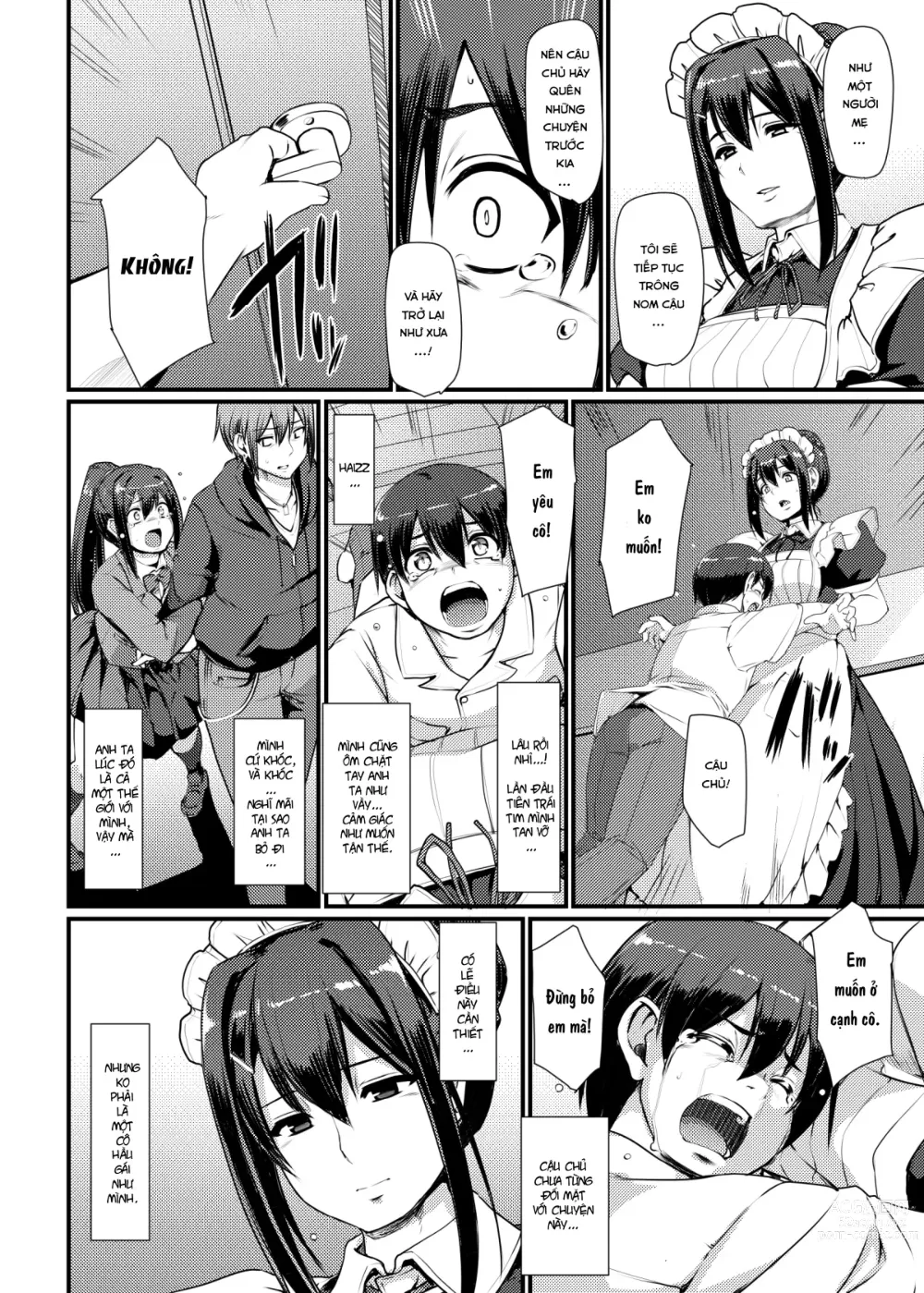 Page 61 of doujinshi Maid no Oshigoto.  I + II + III