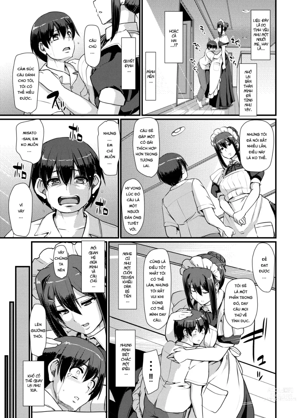 Page 62 of doujinshi Maid no Oshigoto.  I + II + III