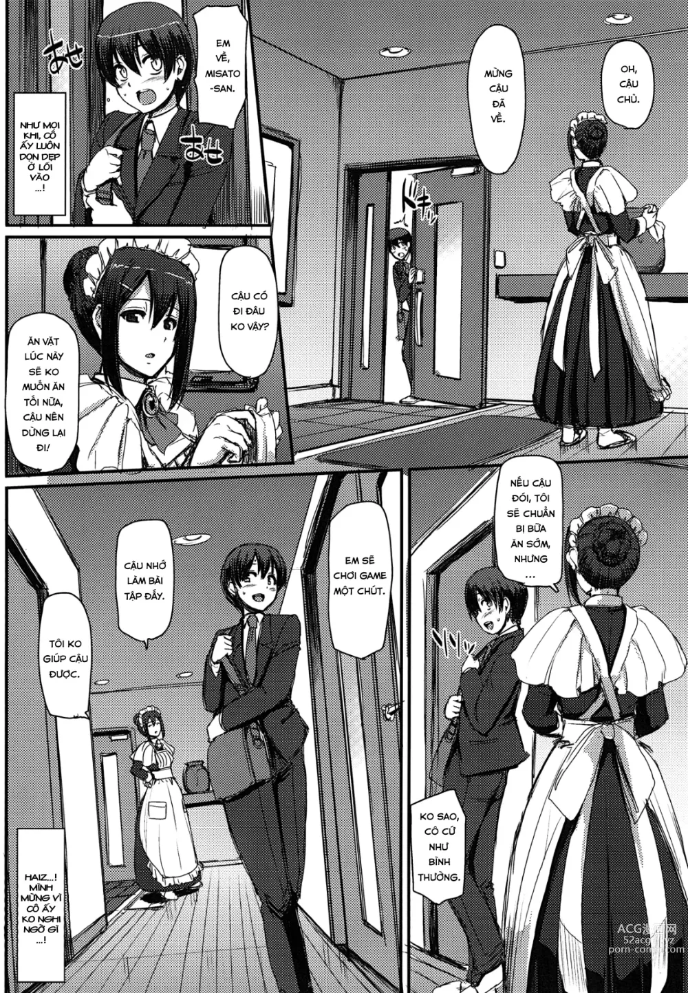 Page 8 of doujinshi Maid no Oshigoto.  I + II + III