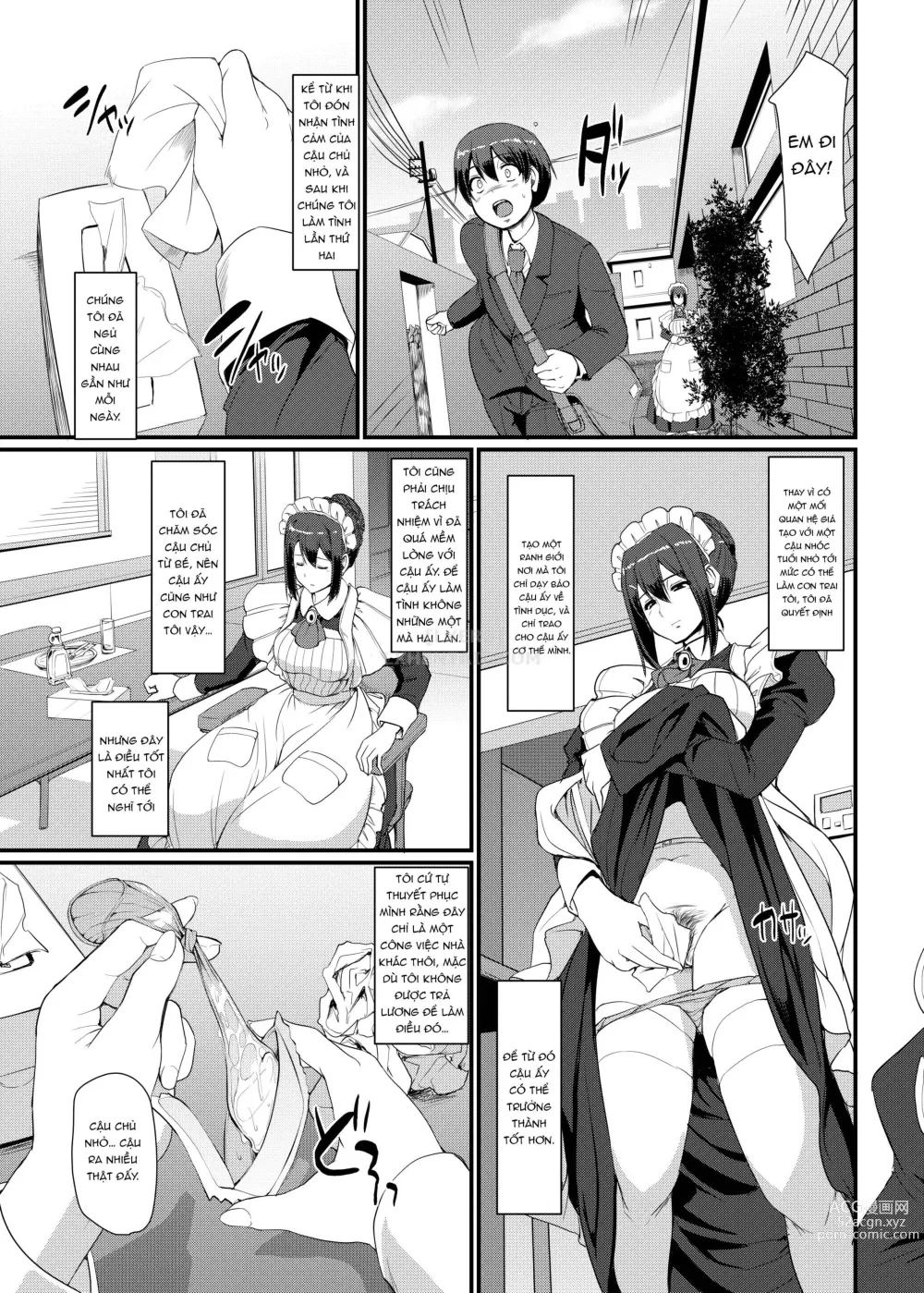 Page 90 of doujinshi Maid no Oshigoto.  I + II + III