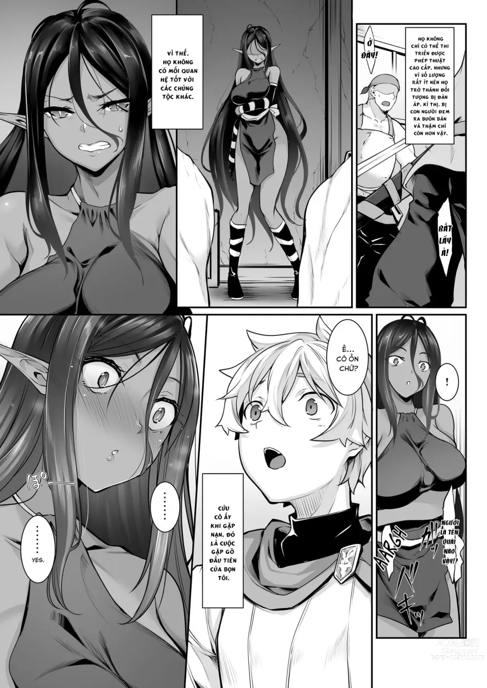 Page 15 of doujinshi Nàng dark elf tự cao vì tôi mà đến thế giới khác