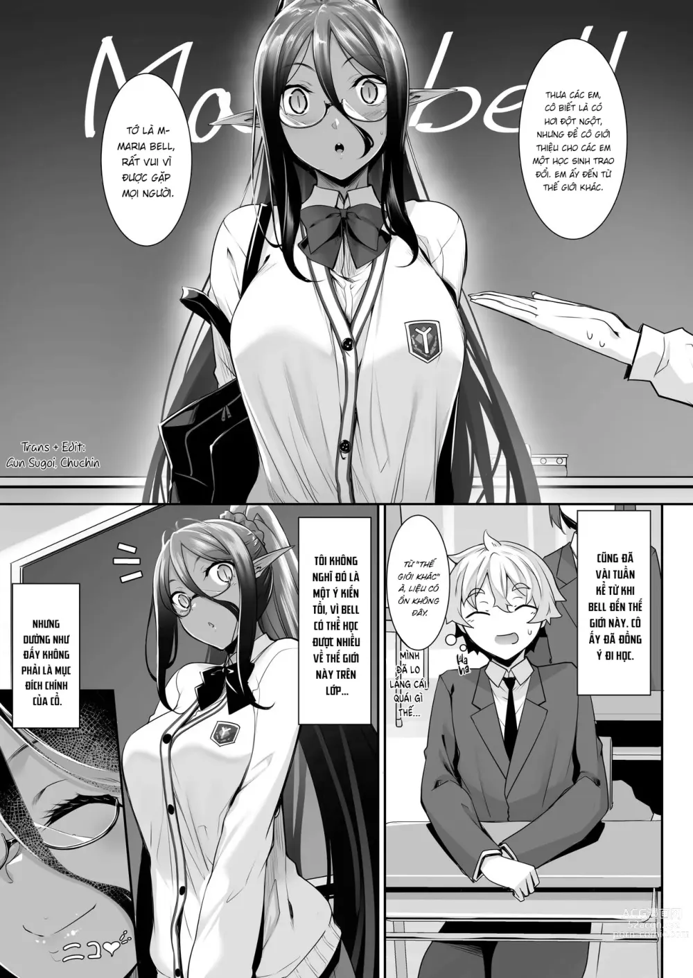 Page 44 of doujinshi Nàng dark elf tự cao vì tôi mà đến thế giới khác