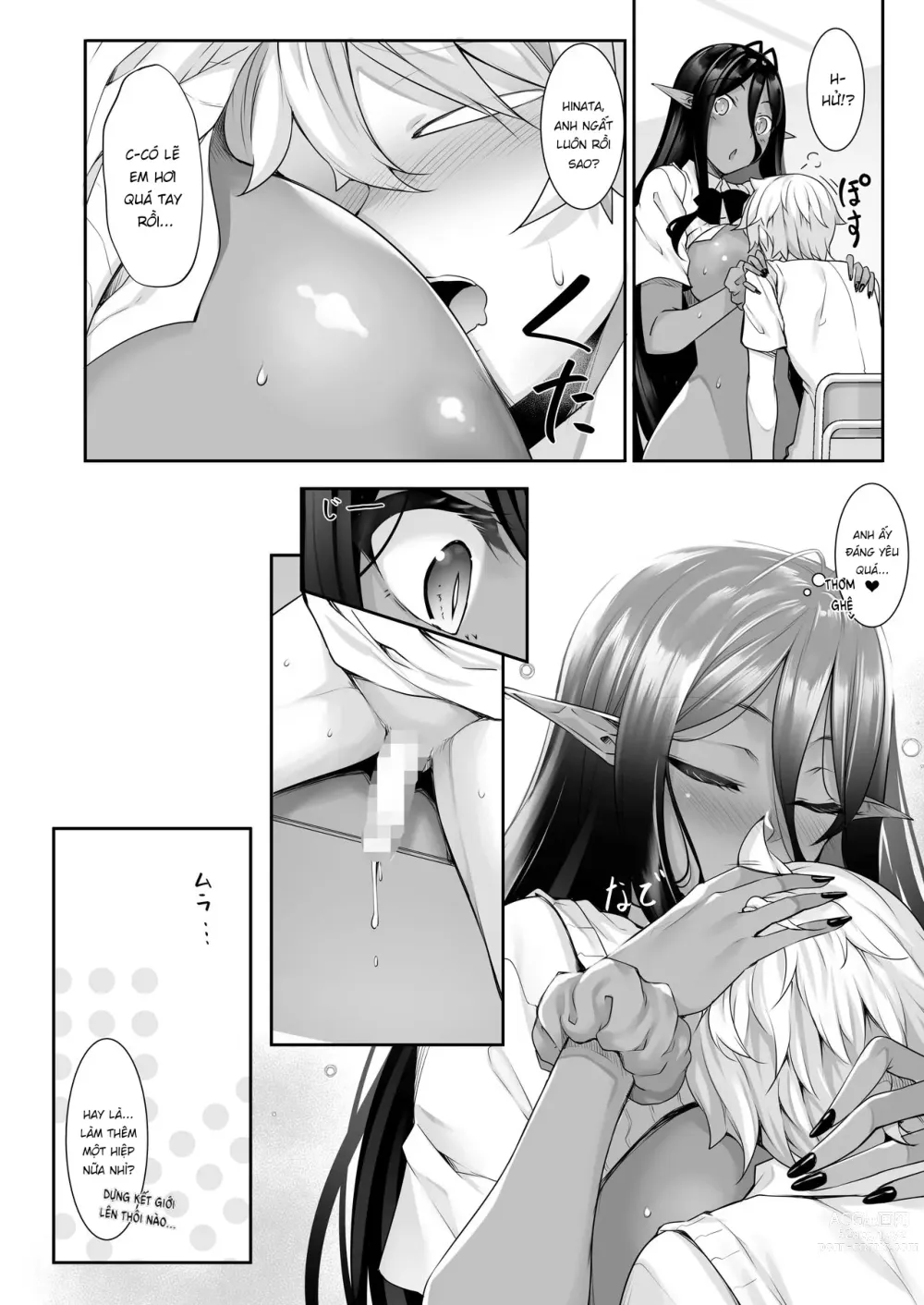 Page 75 of doujinshi Nàng dark elf tự cao vì tôi mà đến thế giới khác