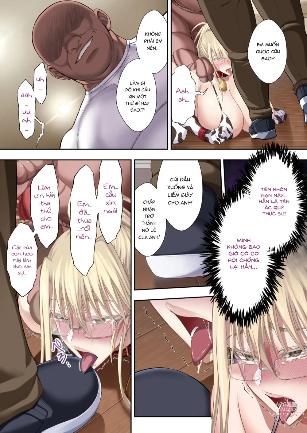 Page 54 of doujinshi Kinpatsu Bakunyuu no Russia Hitoduma Gakuenchou Koudou Maria ga Ochirumade