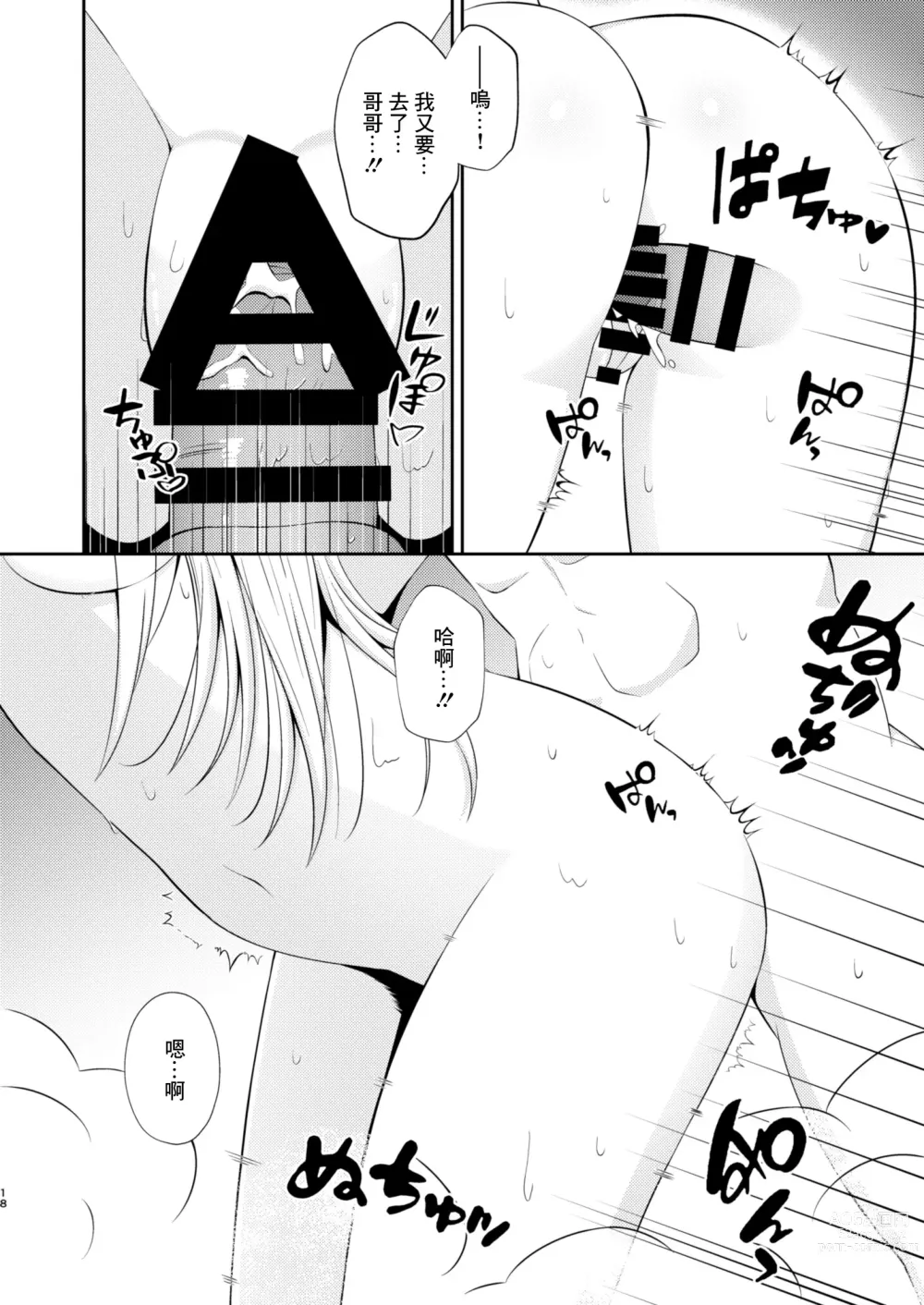 Page 17 of doujinshi Onii-chan dake no Ecchi na Imouto-chan!! Part 2