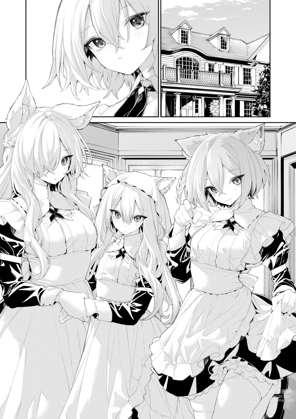 Page 13 of doujinshi Kemonomimi Maid-san-tachi to Ojou-sama