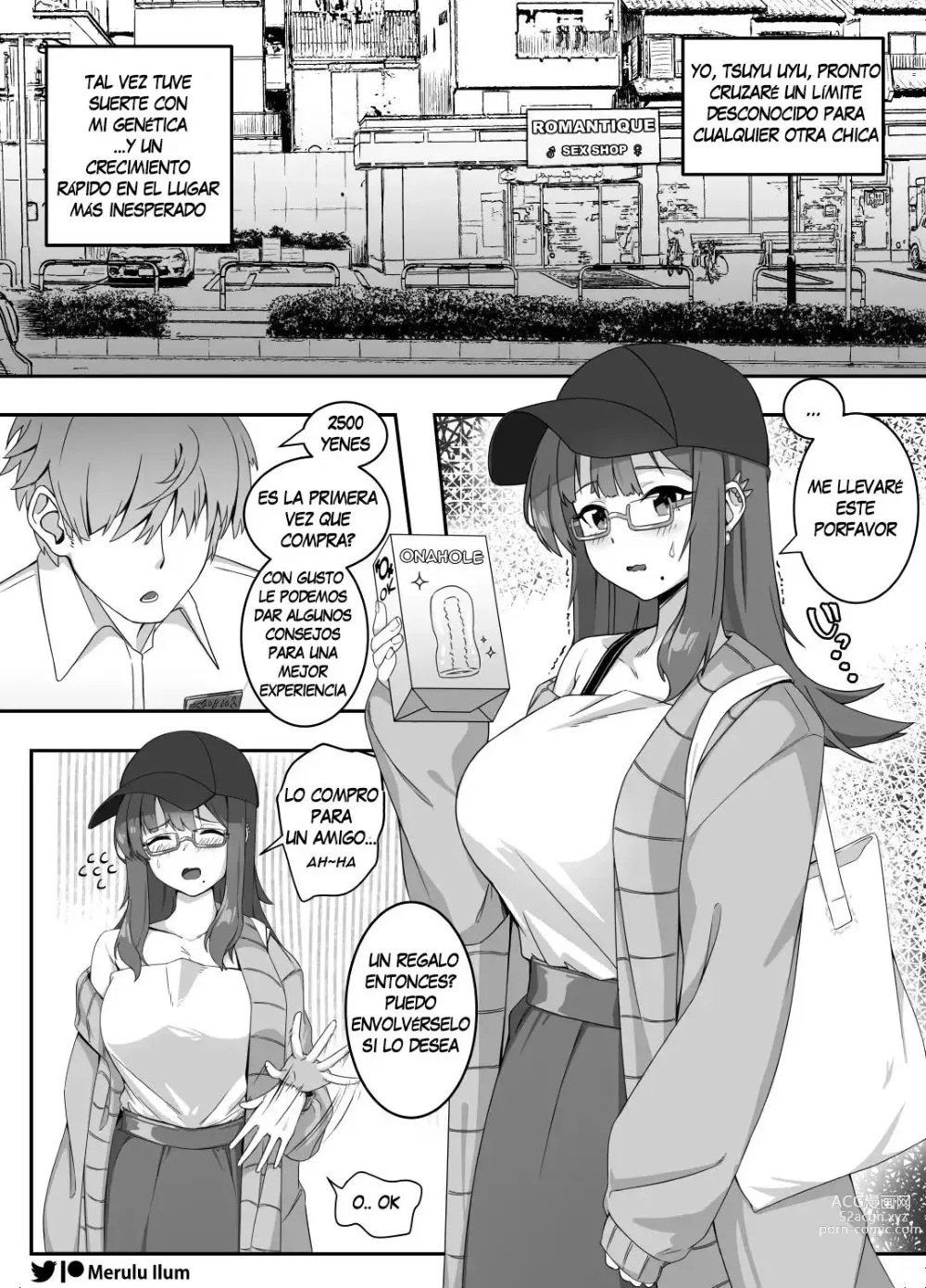 Page 2 of doujinshi Masturbation with a Giant Dick, Lets have fun