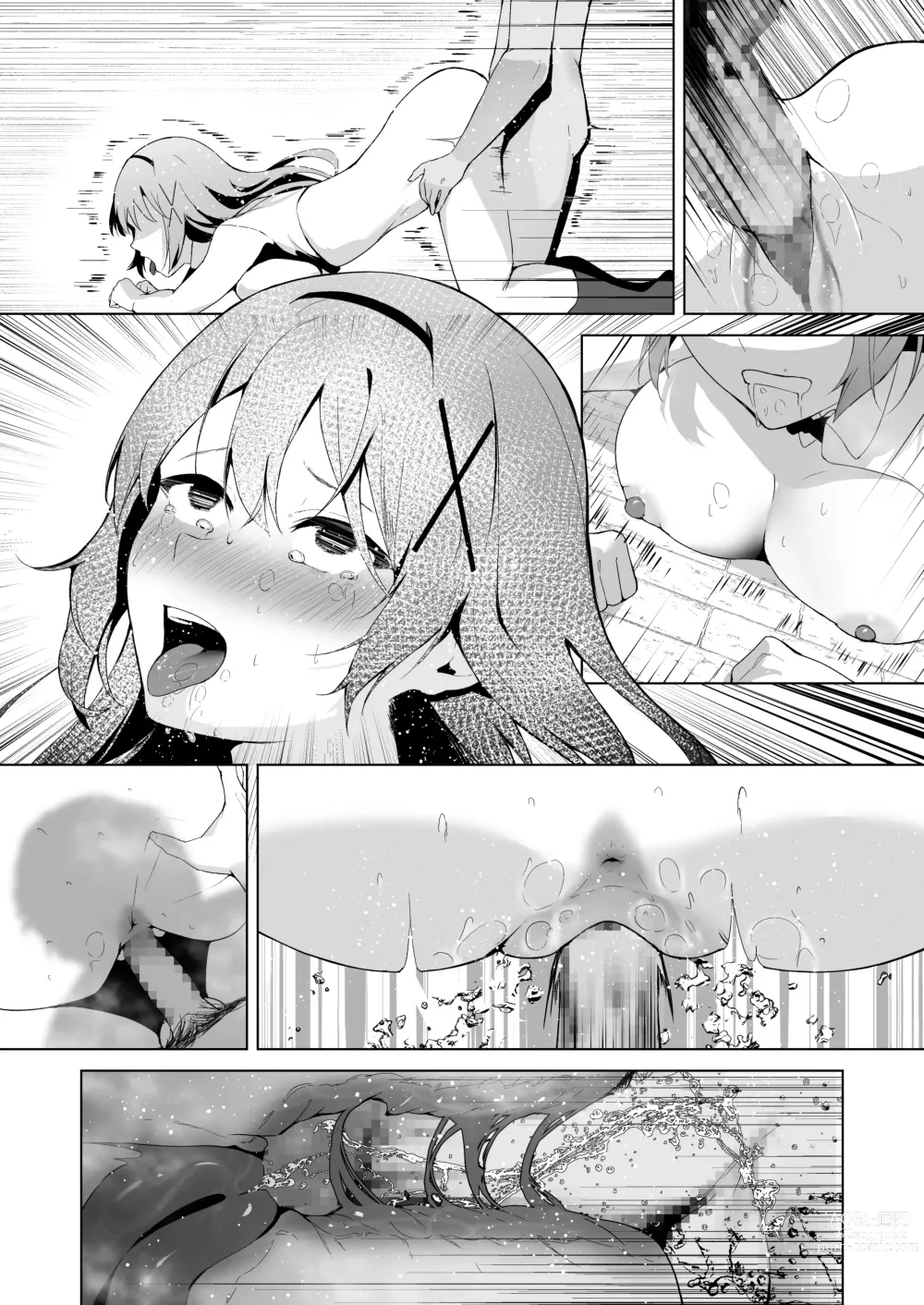 Page 54 of doujinshi Daraku Taishitsu -Onnanoko o Dame ni Suru Oji-san ni Tsukamatte Shimau Hime Kishi Monogatari-